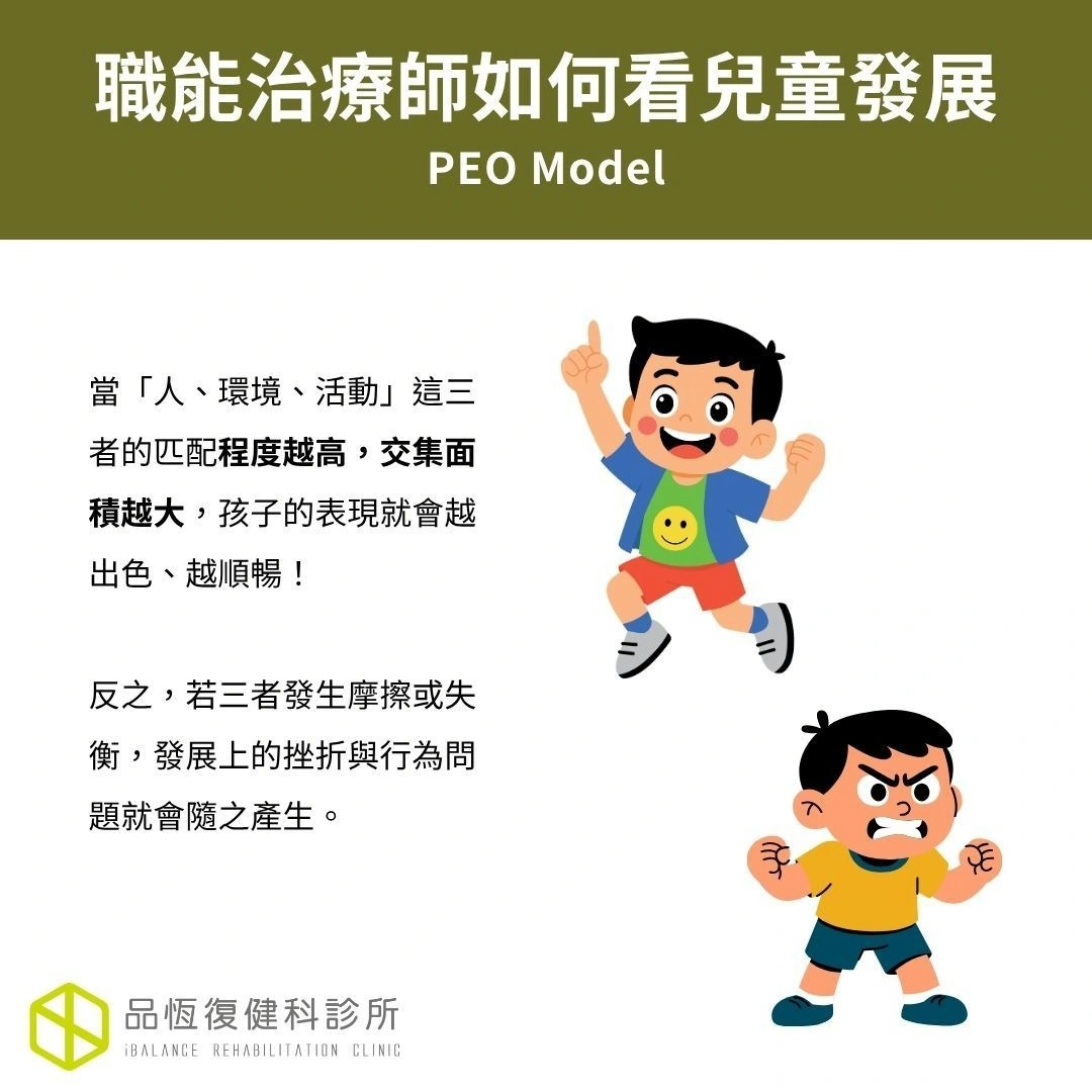 職能治療師如何看兒童發展：PEO model