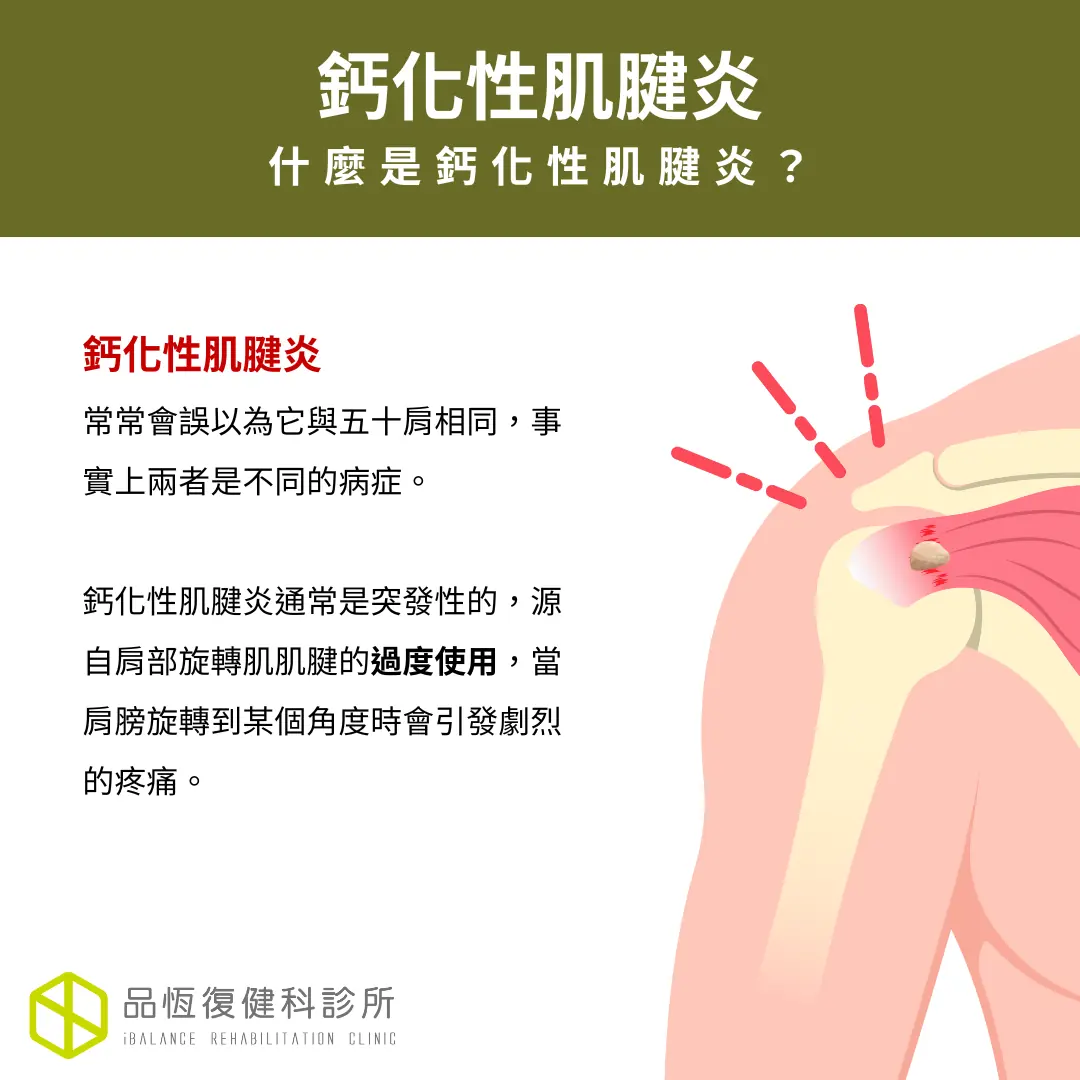 鈣化性肌腱炎 鈣化性肌腱炎