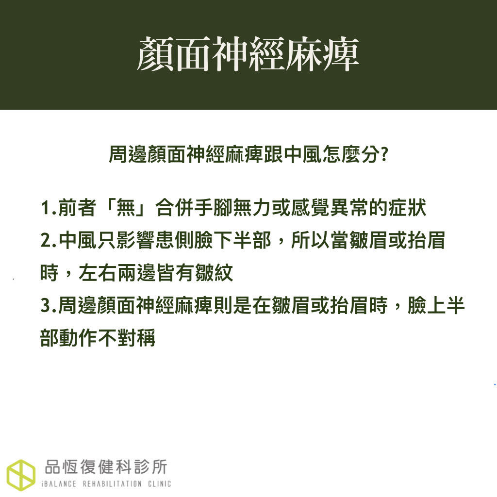 顏面神經麻痺 顏面神經麻痺